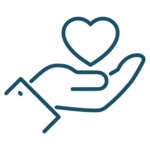 hand heart icon