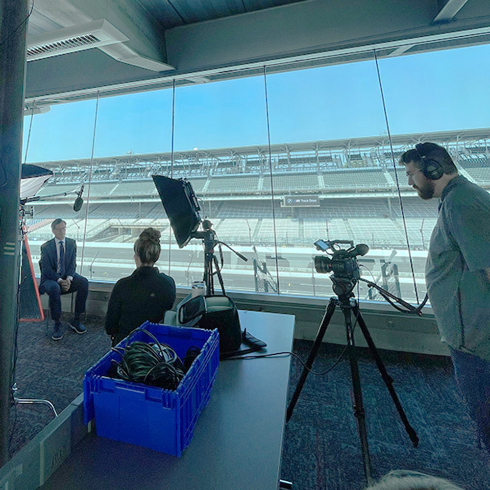 behind the scenes video interview